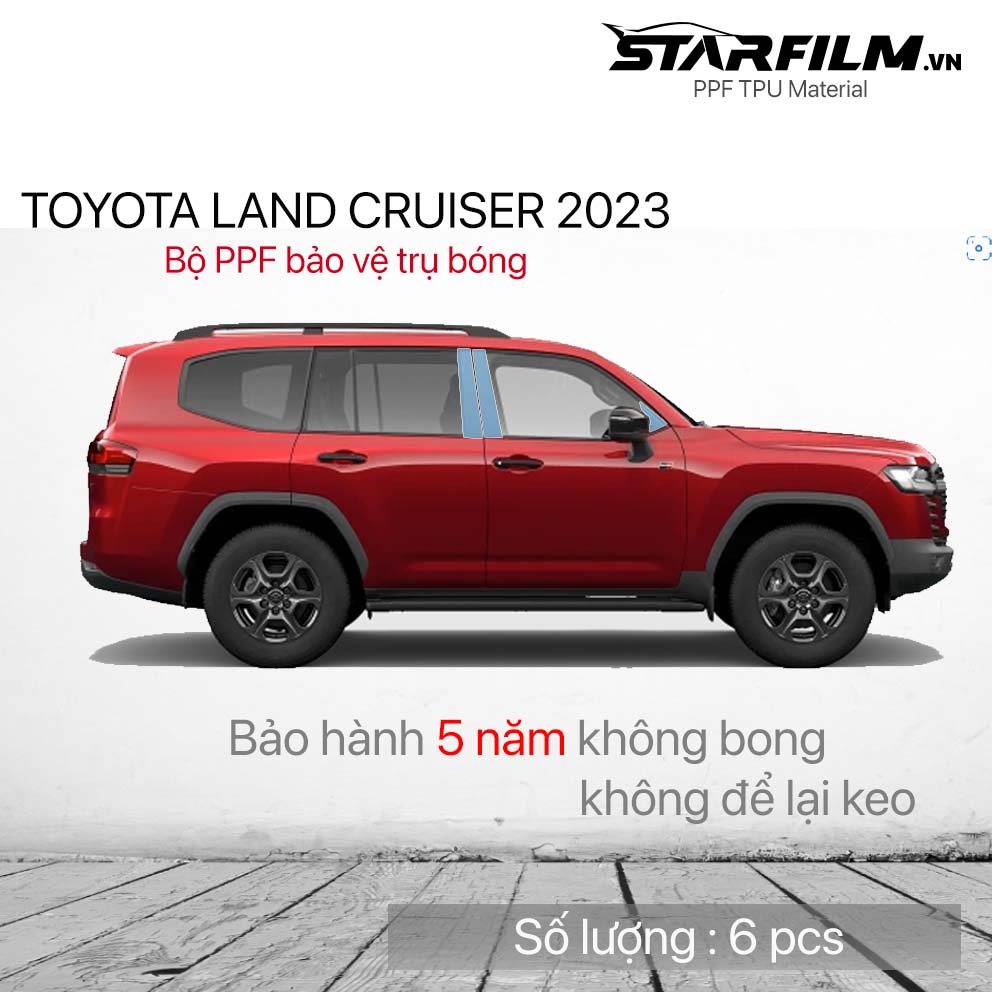 Toyota Landcruiser 2023 PPF TPU Trụ bóng chống xước tự hồi phục STARFILM